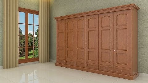 Sketchup Wardrobe build + Vray Render