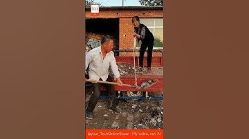 SHOVEL unloads 🚀 stones by itself 🤯#shorts #crafts #skills #invention #lifehack