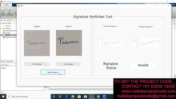 Signature verification using Image Processing