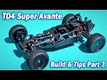 Tamiya TD4 Super Avante Build Part 3 + Build Tips - Chassis Complete