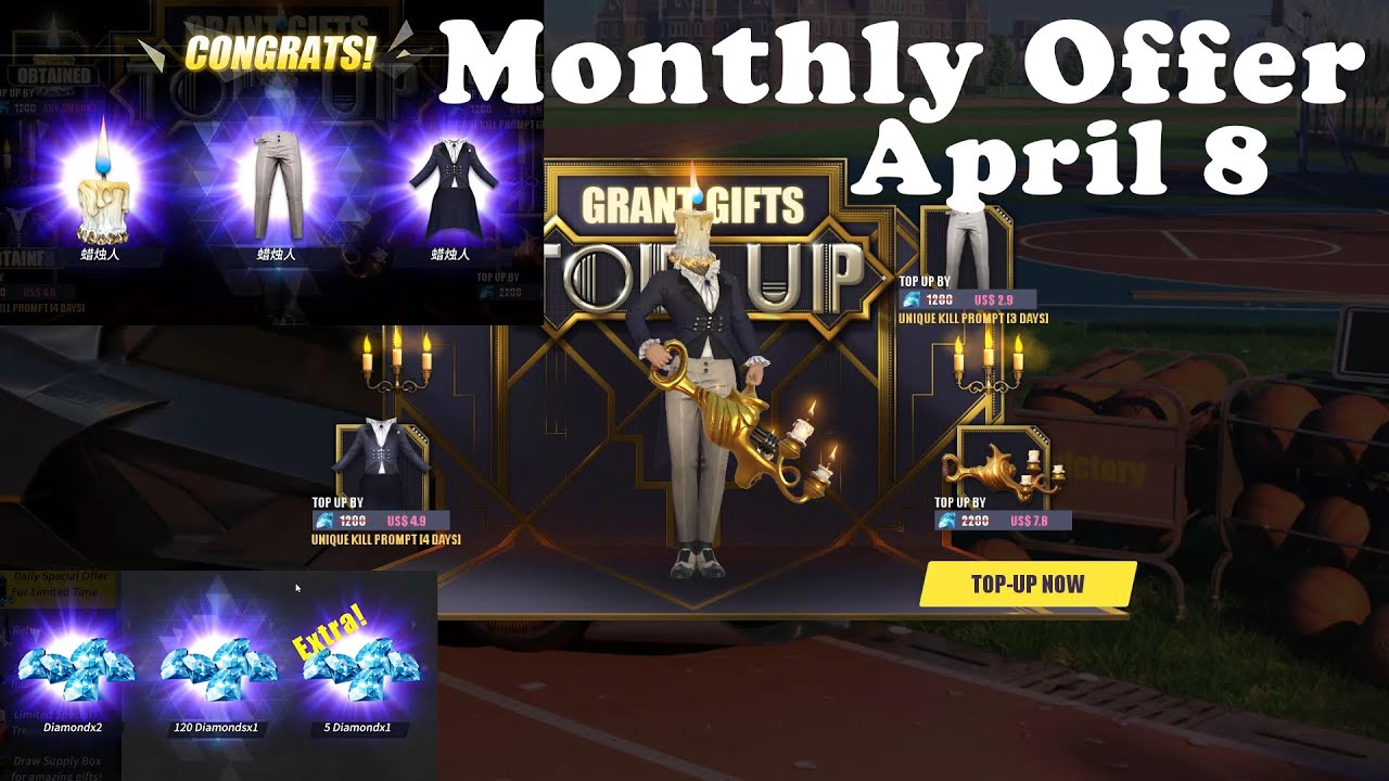 ROS NEW MONTHLY OFFER | NEW UPDATE APRIL 8 | TRICK ROULETTE (Rules of Survival)