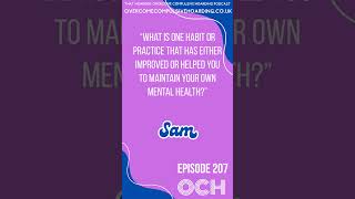 Hear what Sam had to say about getting outside and getting moving #mentalhealth