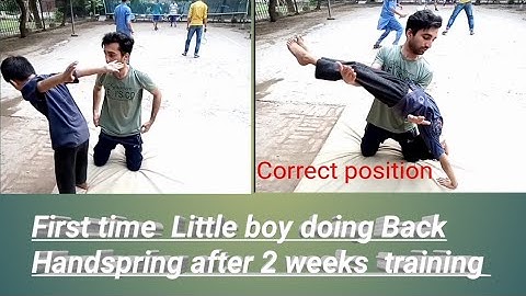 Part 2 Learn How to do a Back Handspring step by step in Urdu/English/Hindi Language | Gymnastics