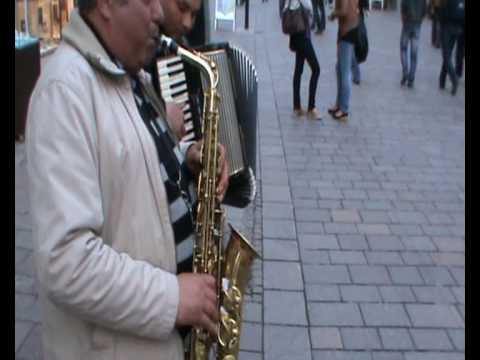 Musiker auf der Street ber PADERBORN.