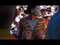 Funny body painting on the female breast
