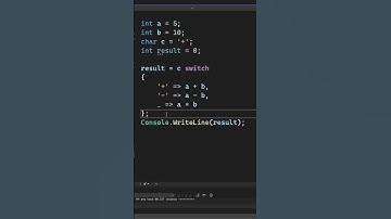 #shorts C# Tips - C# 8.0 Switch Expression