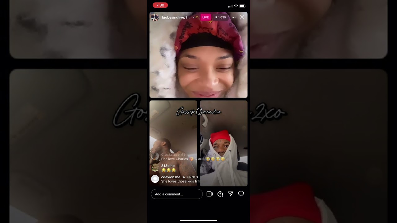 ⁣This live with Bei,Jr,&charles was hilarious 😩 Bei telling her friend she sorry n everything 😂😂