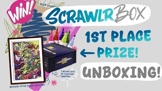 🎉Scrawlrbox 1st Place Competition Prize UNBOXING!!