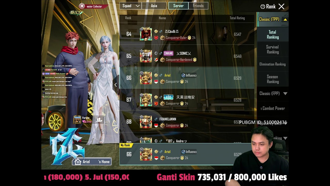 Conqueror Top Asia (landscape tanpa music) | 19/01/2026