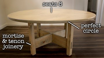 Round DIY Dining Table to Step-up Your Woodworking Skills