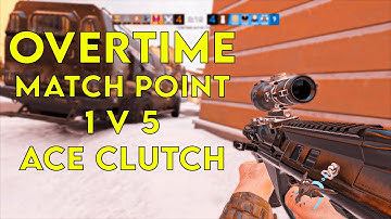 The Overtime Match Point 1v5 Ace Clutch | Rainbow Six Siege | Operation Void Edge