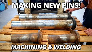 Making NEW Pins for Earthmoving Machinery | Machining & Welding screenshot 1