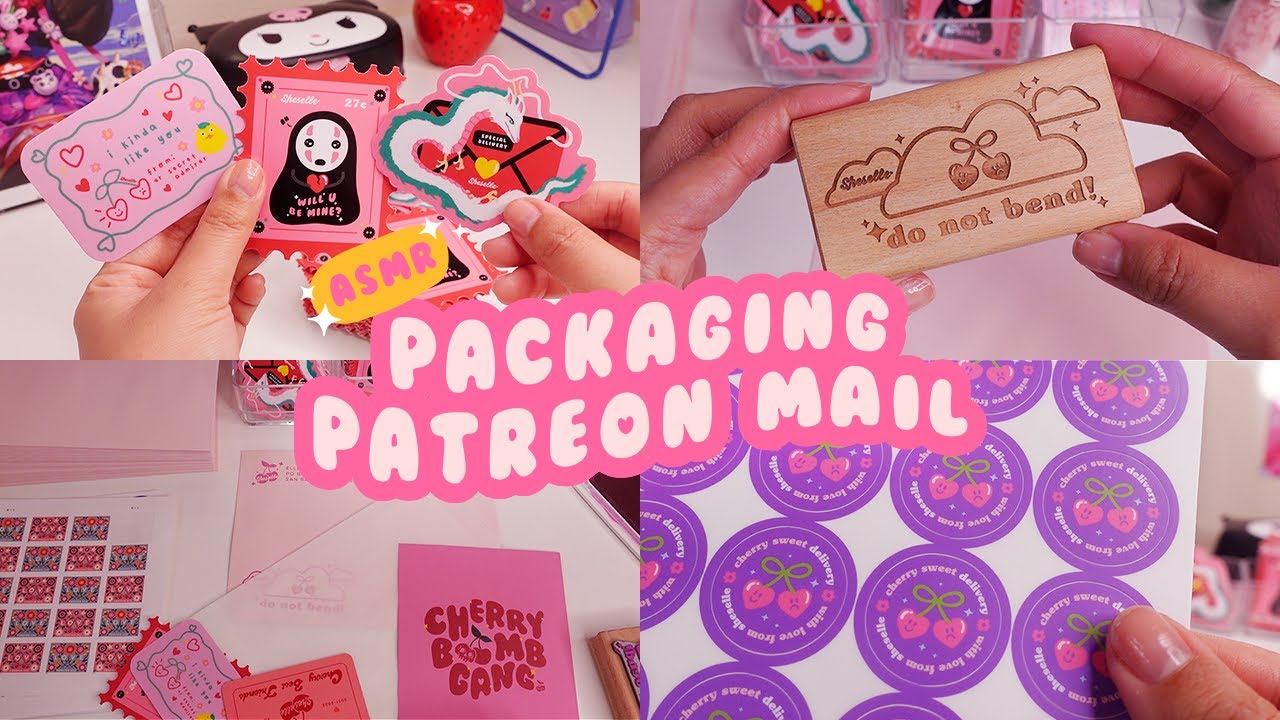 🍒 february patreon rewards ✧ ASMR packaging ✧ spirited away stickers