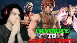 Ranking EVERY Tekken Character From FAVORITE To LEAST FAVORITE
