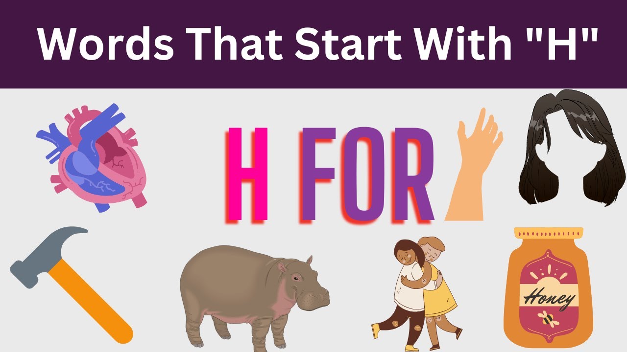 5 Words start with H ABC Song Learning English Alphabets YouTube
