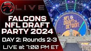 Falcons NFL Draft Party 2024: Day 2, Rounds 2-3