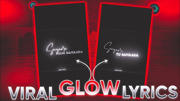 🥀 New Viral Black Screen Glow Lyrics XML File Tutorial in Alight Motion | SIDDHANT EDTIZ