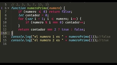 Ejercicio JavaScript: Numero Primo