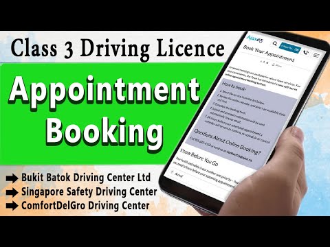 Driving License Appointment Online | Online Appointment Driving License | Singapore driving licence