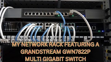 My Network Rack Featuring Grandstream GWN7822P Multi Gigabit Switch