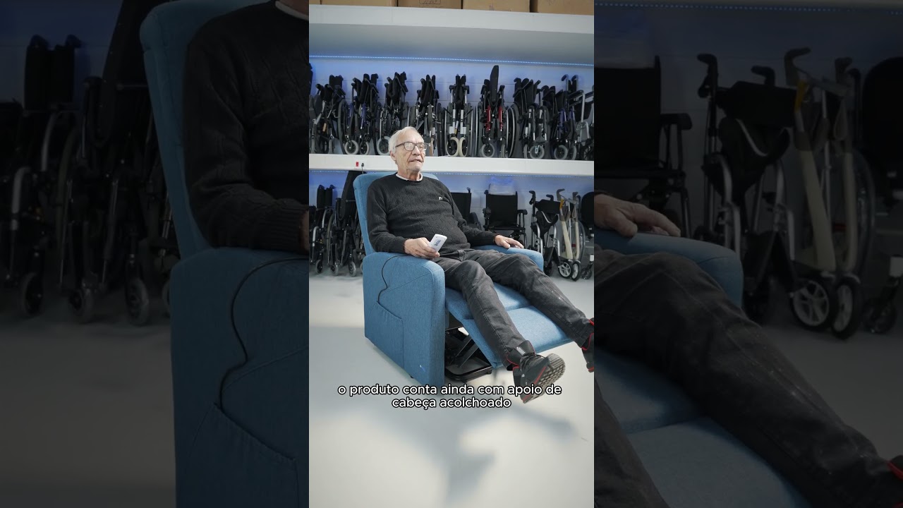 Poltrona do papai Lift chair Reclinável e com elevação Levitapró Orthopauher