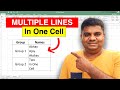 How to Make Two Lines in One Cell in Excel [ MAC ]