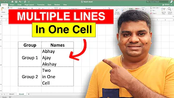 How to Make Two Lines in One Cell in Excel [ MAC ]