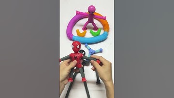 Robot Spiderman Red Pop Sound ASMR Creating satisfying POP #asmrsounds #satisfying #relaxing