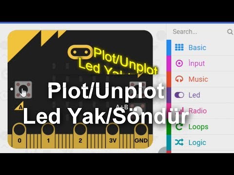 Microbit Plot Unplot | Microbit Led Yak Söndür