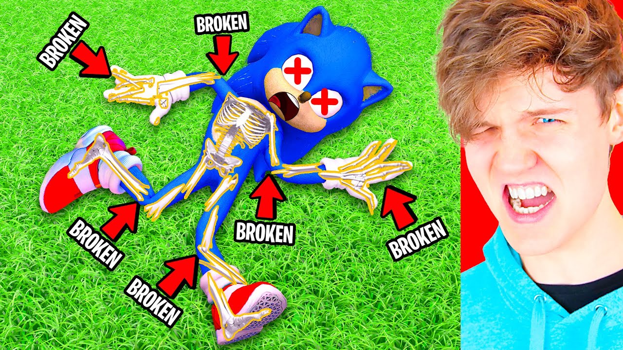 Breaking EVERY BONE as SONIC!? (OVER 10,000 BONES BROKEN!)