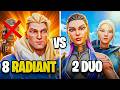 2 DUO VS 8 RADİANT ama RADİANT'LAR ölürse birdaha doğmuyor! | VALORANT