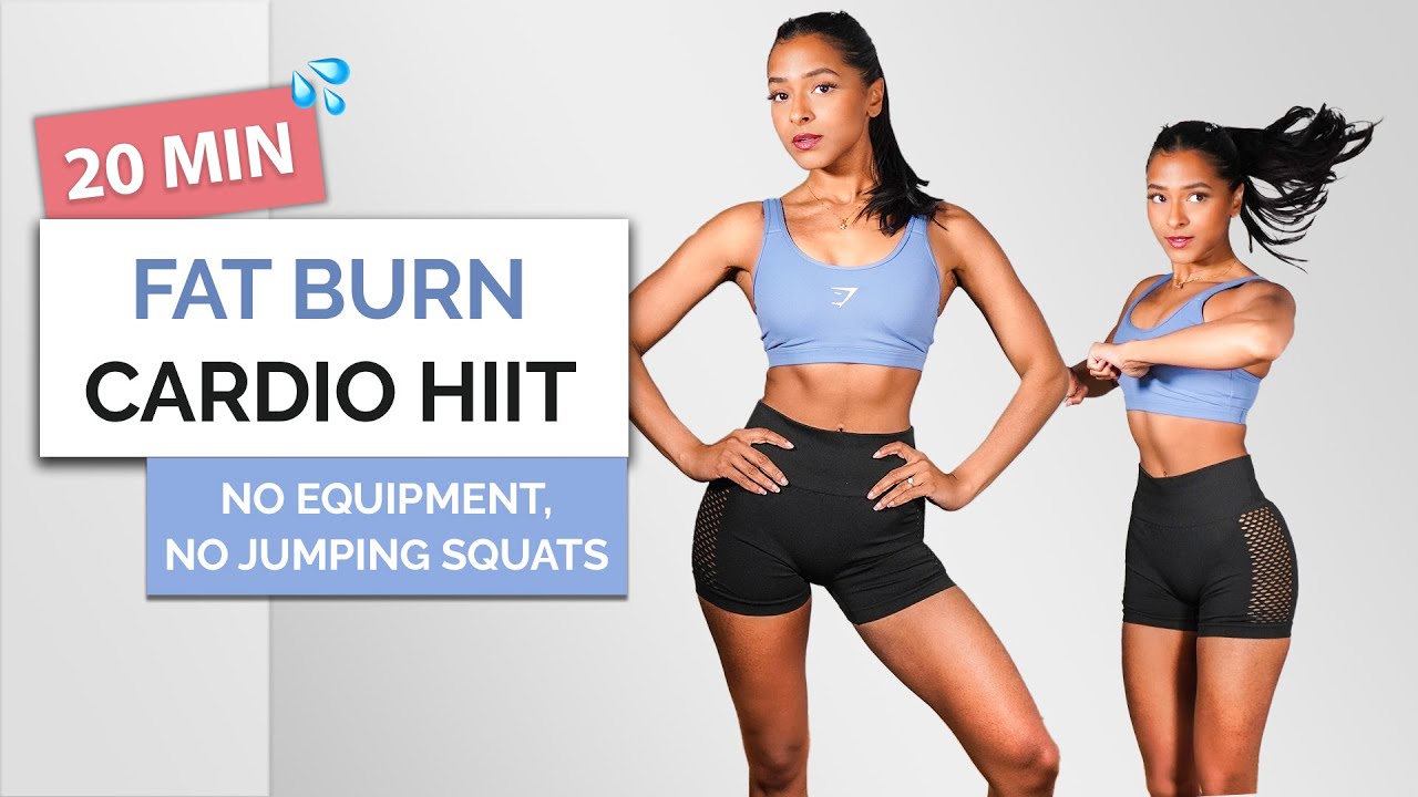 🔥 20 MIN FULL BODY CARDIO HIIT to Burn Fat (No Equipment) | Fat Loss ...