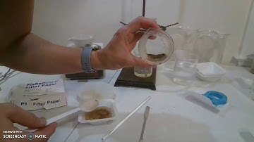 Separation of a Mixture Lab - Option C.I