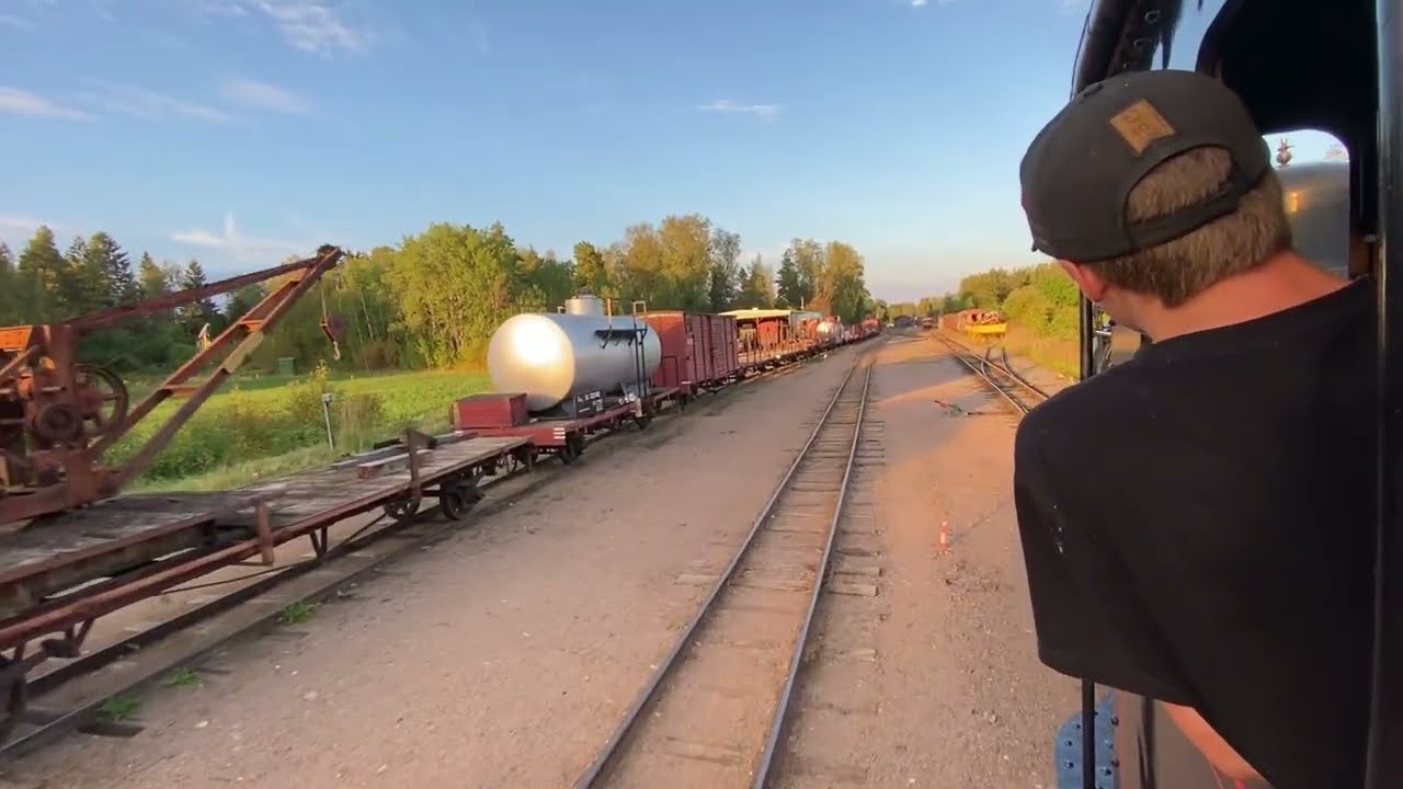 Lennakatten • Ångloket BLJ 5 Thor på Faringe bangård