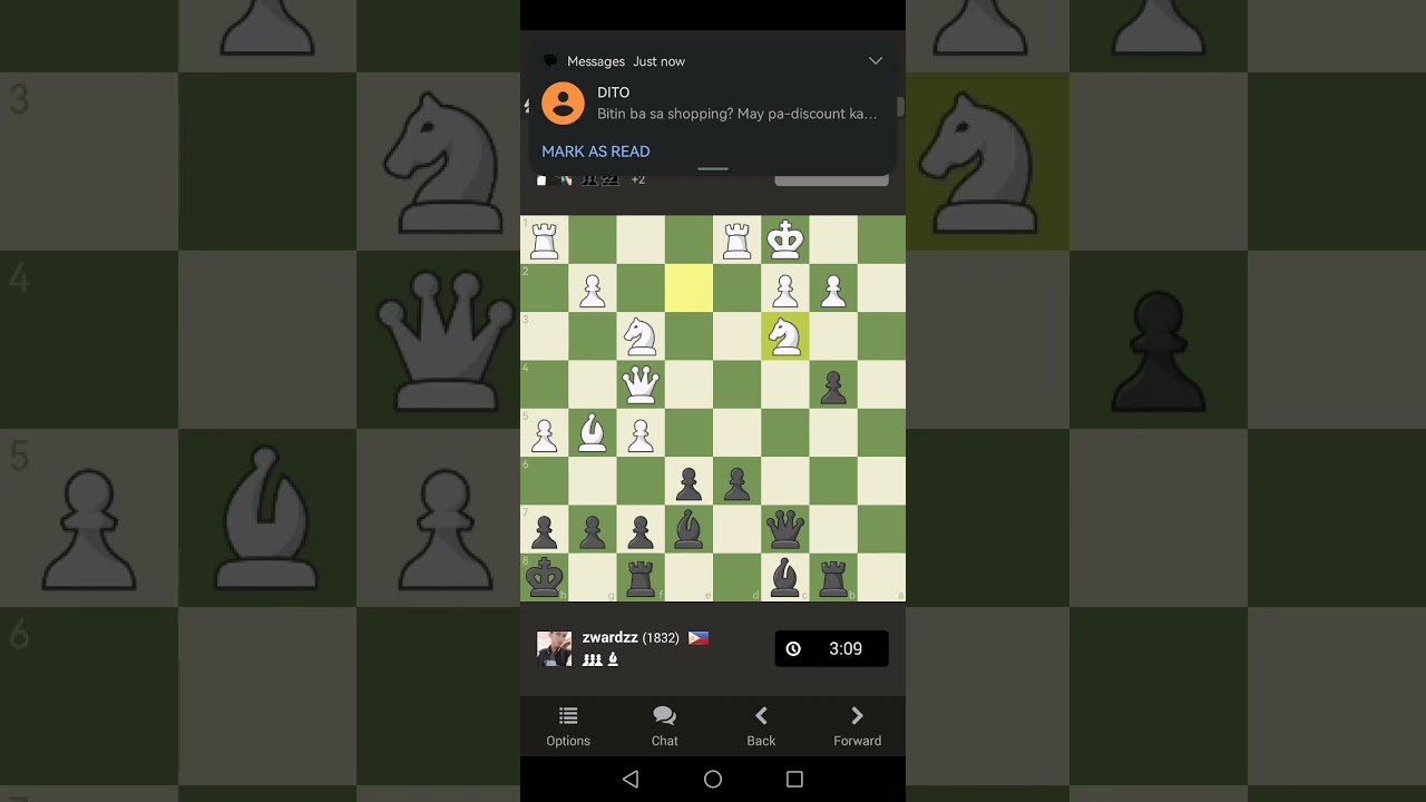 Sicilian Defense Bowdler Attack, Blitz Match against a random player, Lichess.org, By PakDreamer