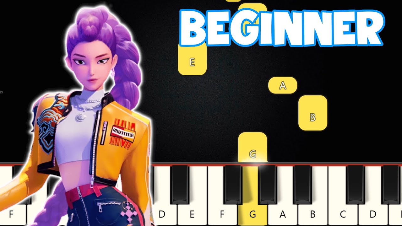 Golden - KPop Demon Hunters | Beginner Piano Tutorial | Easy Piano