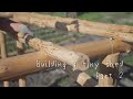 Building a tiny shed Part 2 Chainsaw milling. Rafters | 丸太で小屋を作る Part 2 チェーンソー製材と垂木