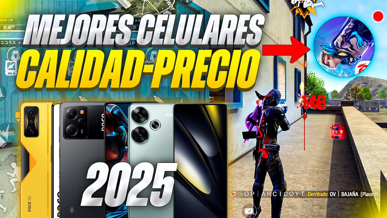 Los 5 MEJORES CELULARES para JUGAR FREE FIRE en 2025 // ARCICO FREE FIRE