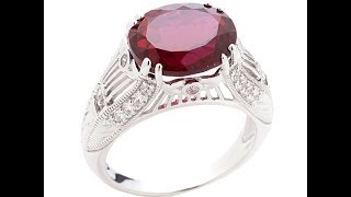 Xavier 6.56ct Absolute Created Ruby and Pav Ring