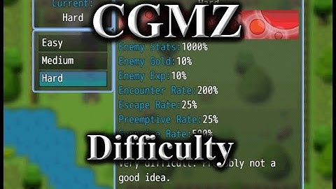 [CGMZ] Difficulty for RPG Maker MZ
