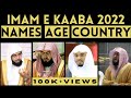 Imam e kaaba names 2022 masjid al haram  list of makkah sharif imam 2023  islamic updates