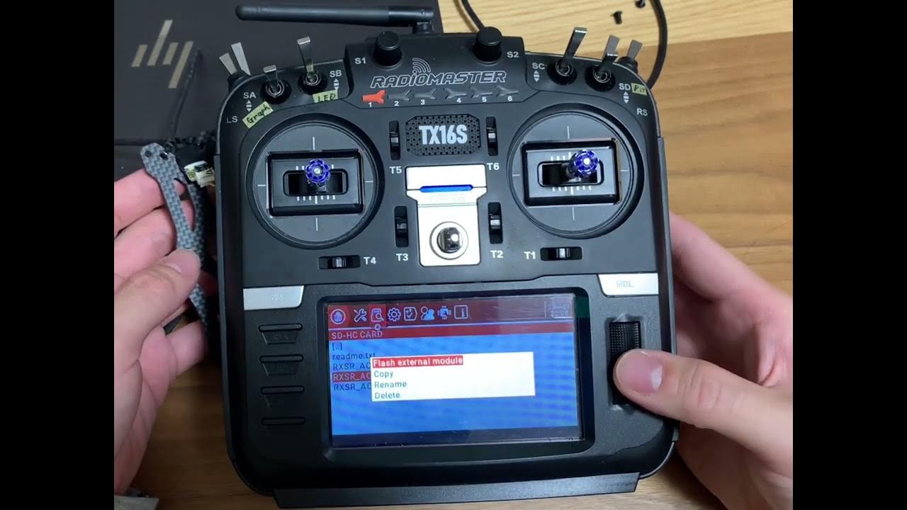 TX16S送信機でFrSky RXSRレシーバーとバインドする方法 YouTube