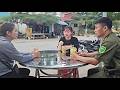 When Nam came home from work, he saw the two girls and discovered the truth.