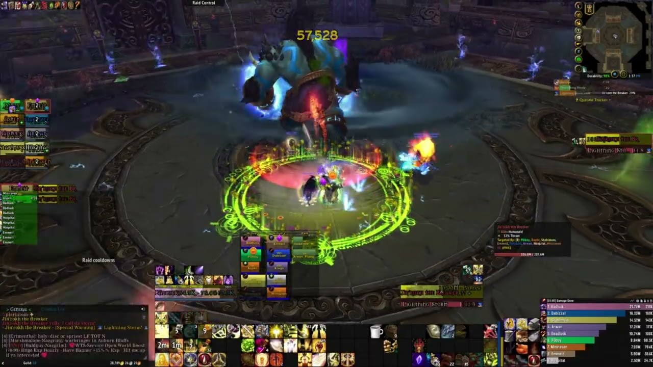 Talented Memorial 's Throne of Thunder Jin'rokh N first kill