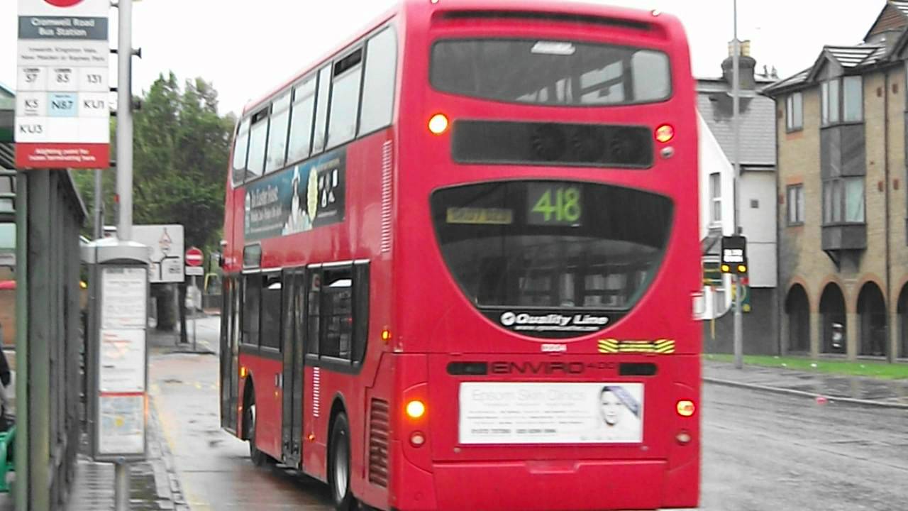 London Bus Route 418 At Kingston Cromwell Road Bus Station Youtube