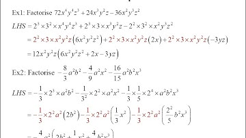 Factorisation part 1 – what you need to know about common factors