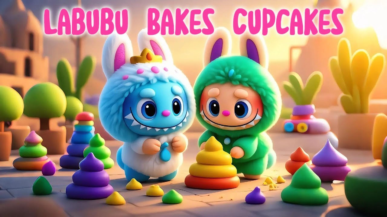 🧁🐰 Labubu Bakes Cupcakes – Sweet and Tiny Treats! 🎉🍯 - YouTube