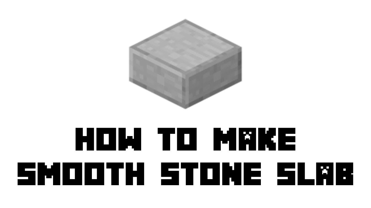 Minecraft Survival: How to Make Smooth Stone Slab - YouTube