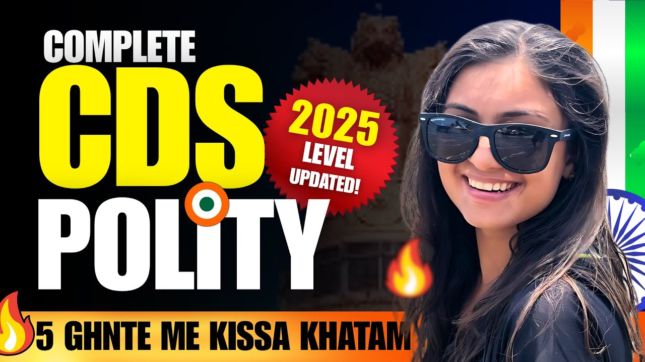 Complete POLITY for CDS 2 2025 | CDS Polity Important MCQs covered in 1 ...