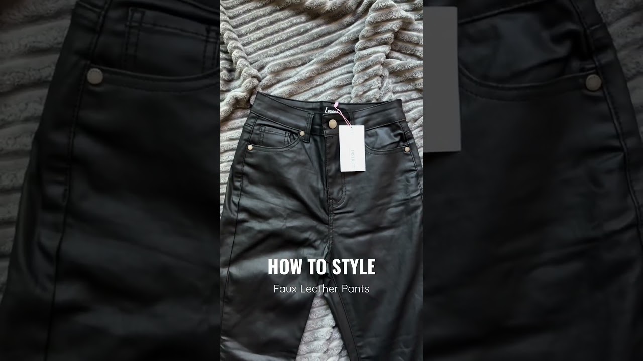 Styling Faux Leather Pants | www.shopthestyledistrict.com
